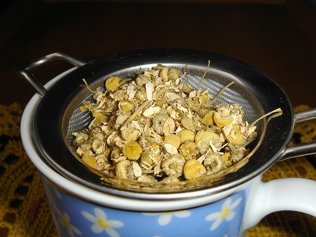 Herboristerie : tisane de camomille